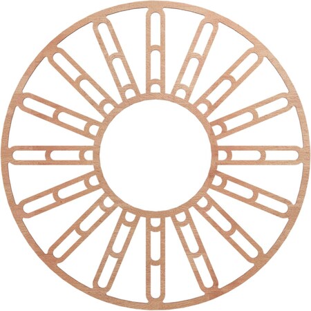 Ekena Millwork Hale Wood Fretwork Pierced Ceiling Medallion, Cherry, 30"OD x 10 7/8"ID x 3/8"T CMWP30X30X0375HHCH